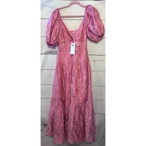 All About Mary Pink Maxi Dress NWT Size 10 Fun Flirty MSRP $129